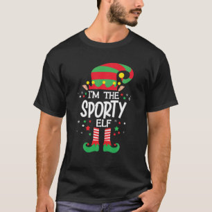 Ich bin die Sporty Elf Familiengruppe, die Weihnac T-Shirt