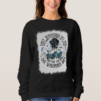 Ich bin die starke Frau Diabetes Awar geblasen Sweatshirt