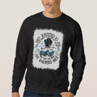 Ich bin die starke Frau Diabetes Awar geblasen Sweatshirt