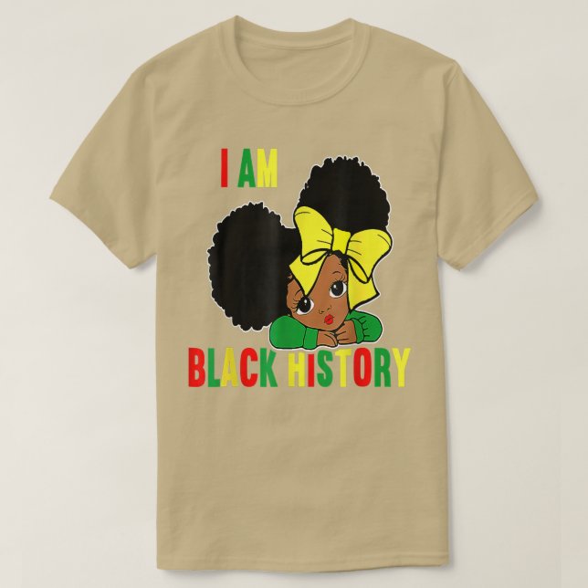 Ich bin die starken Mädchen der afrikanischen Köni T-Shirt (Design vorne)