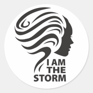 Ich bin die Storm-Aufkleber Runder Aufkleber