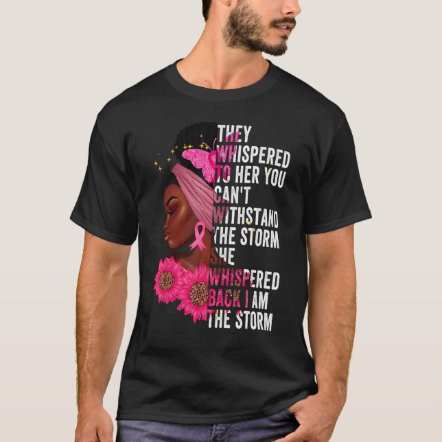 Ich bin die Storm Black Queen Women African Black  T-Shirt (Vorderseite)