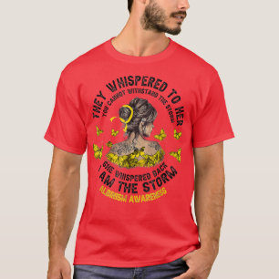 Ich bin die Sturm Albinismus Bewusstsein Golden Wo T-Shirt