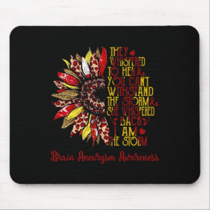 Ich bin die Sturm-Sonnenblumen-Leopard-Hirn-Aneury Mousepad