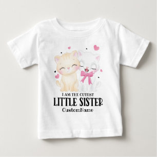 Ich bin die süßeste kleine Schwester Süße Katzen C Baby T-shirt