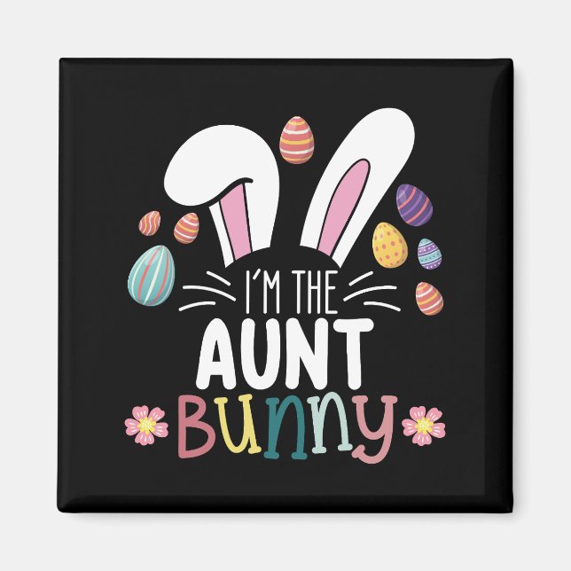 Ich bin die Tante-Bunny-Osterfamilie, die passt Magnet (Vorne)