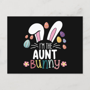 Ich bin die Tante-Bunny-Osterfamilie, die passt Postkarte