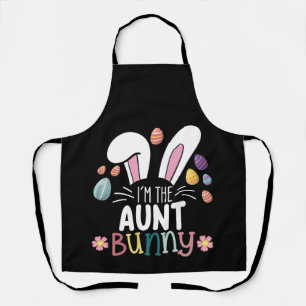 Ich bin die Tante Bunny Ostern Familie Matching Schürze