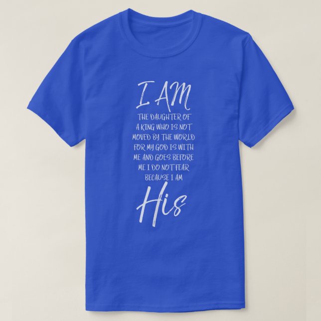 Ich bin die Tochter eines Königs Shirt, das ich ni T-Shirt (Design vorne)