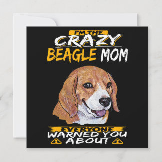 Ich bin die verrückte Beagle-Mama Einladung