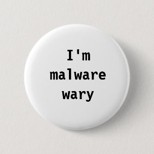 Ich bin die vorsichtige Schadsoftware Button