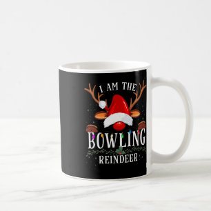 Ich bin die Weihnachtsfamilie Bowling Rentier Kaffeetasse