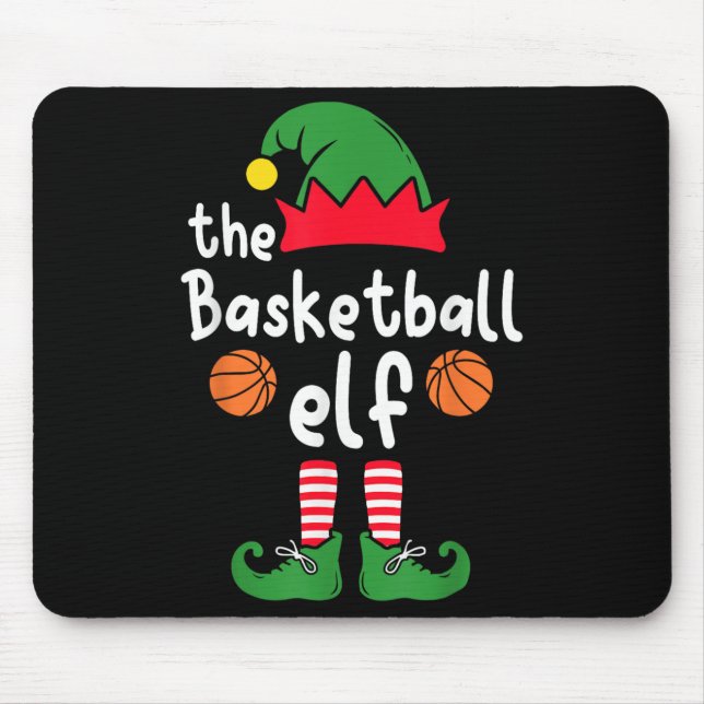 Ich bin die Weihnachtsfamilie der Basketball-Elf,  Mousepad (Vorne)
