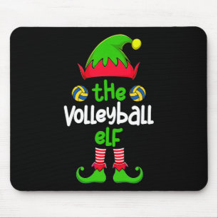 Ich bin die Weihnachtsfamilie der Volleyball-Elfen Mousepad