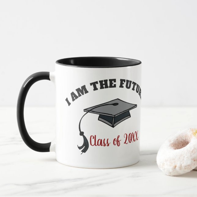 Ich bin die Zukunft - Klasse 2018 Tasse (Mit Donut)
