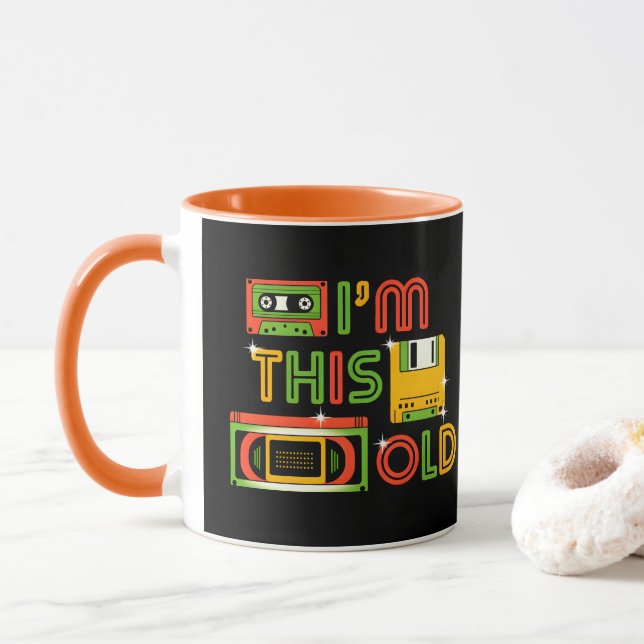 Ich bin diese alte Technik Tasse (Mit Donut)