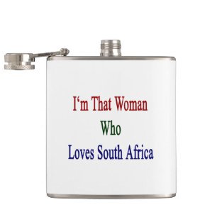 Ich bin diese Frau, die Lieben Südafrika Flachmann