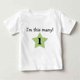 Ich bin diese viele! baby t-shirt