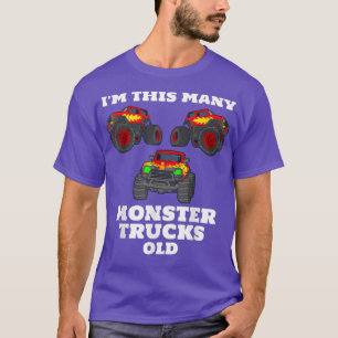 Ich bin diese vielen Monster-LKWs alt 3 Jahre alt T-Shirt