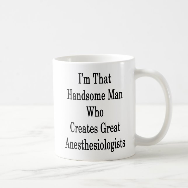 Ich bin dieser gutaussehende Mann, der großes Kaffeetasse (Rechts)
