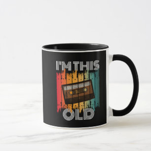 Ich bin dieses alte Retro-Klassik-Kassettenband Tasse