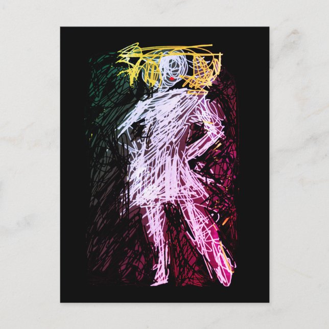 Ich bin dieses Mädchen Postkarte (Vorderseite)