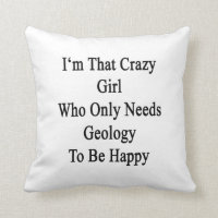Ich bin dieses verrückte Mädchen, das nur Geologie