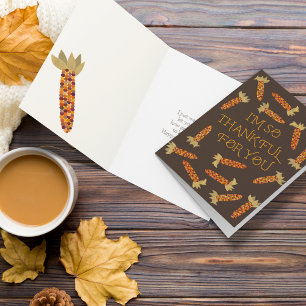 Ich bin dir so dankbar Erntedank Karte