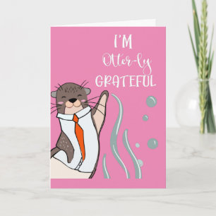 Ich bin dir zu Weihnachten ganz dankbar Karte