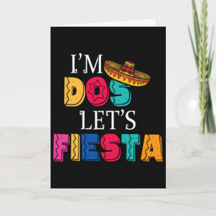 Ich bin Dos Lasst uns Fiesta Taco Twosday 2. Gebur Karte
