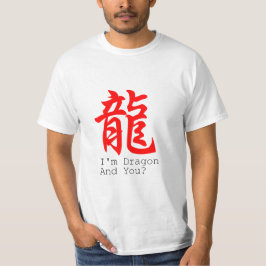 Ich bin Dragon Chinese New Year Basis Männer T-Shi T-Shirt