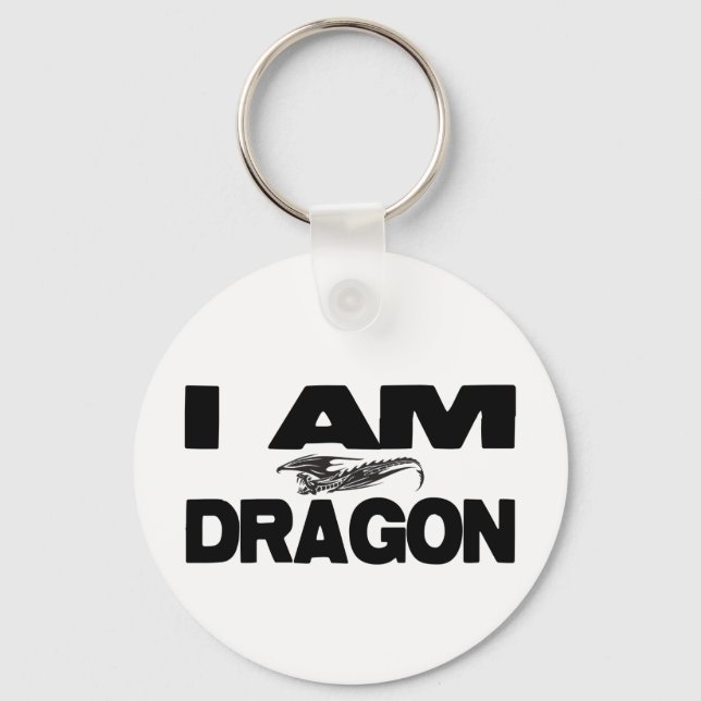 Ich bin Dragon Schlüsselanhänger (Vorderseite)