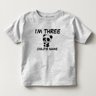 ICH BIN DREI (ALTER 3) Personalisierte T - Shirt