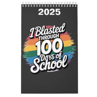 Ich bin durch 100 Tage Regenbogen in der Schule ge Kalender