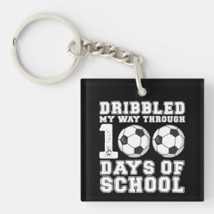 Ich bin durch 100 Tage Schulsoccer gejagt Schlüsselanhänger