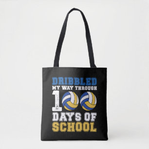 Ich bin durch 100 Tage Volleyball in der Schule ge Tasche