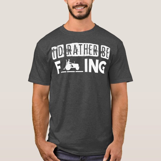 Ich bin eher Bauer-Geschenk Ideen-Traktor T-Shirt (Vorderseite)