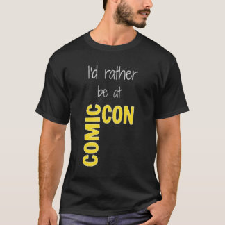 Ich bin eher bei Comic-Con (schwarz) essenziell T-Shirt