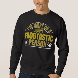 Ich bin eher ein frogtastischer Mensch, Red Mit Au Sweatshirt