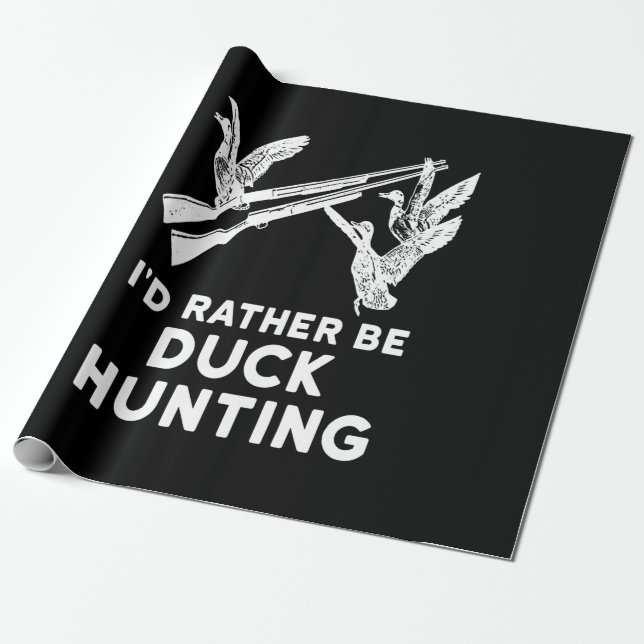 Ich bin eher Entenjagd Jäger Lover Kostümgeschenk Geschenkpapier (Ungerollt)