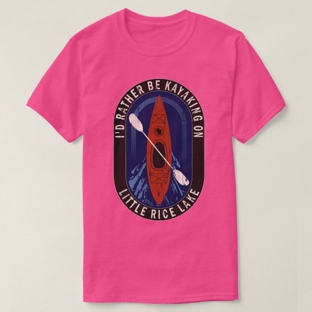 Ich bin eher Kajak auf dem kleinen Reissee in Wisc T-Shirt (Design vorne)
