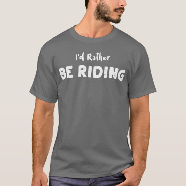 Ich bin eher Reitfreunde T-Shirt (Vorderseite)