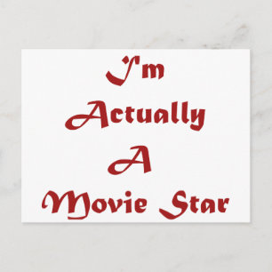 Ich bin eigentlich ein Filmstar Postkarte