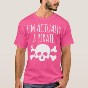 ICH BIN Eigentlich Ein Piratenschatz-Jagd-Kreuzbei T-Shirt