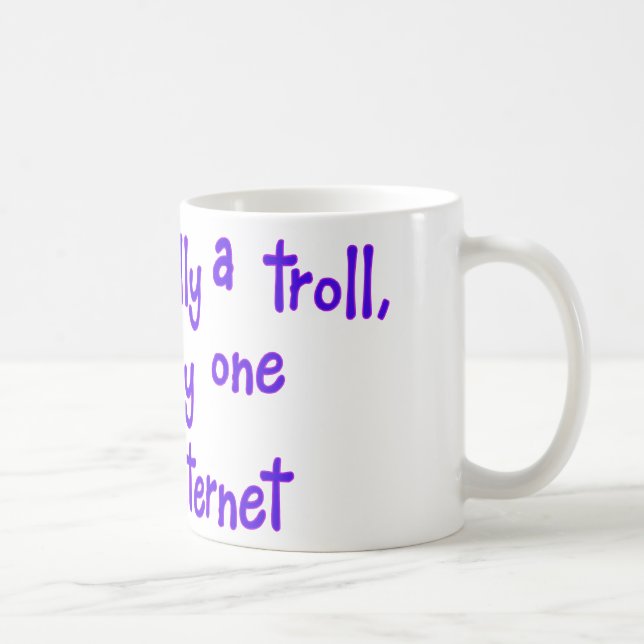 Ich bin eigentlich kein Troll Kaffeetasse (Rechts)