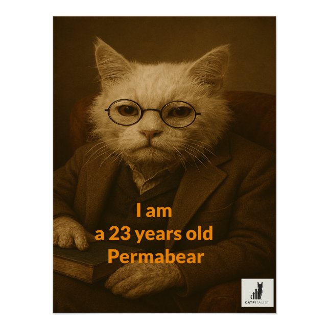 Ich bin ein 23-jähriger Permabear. Die ältesten Mä Poster (Vorderseite)