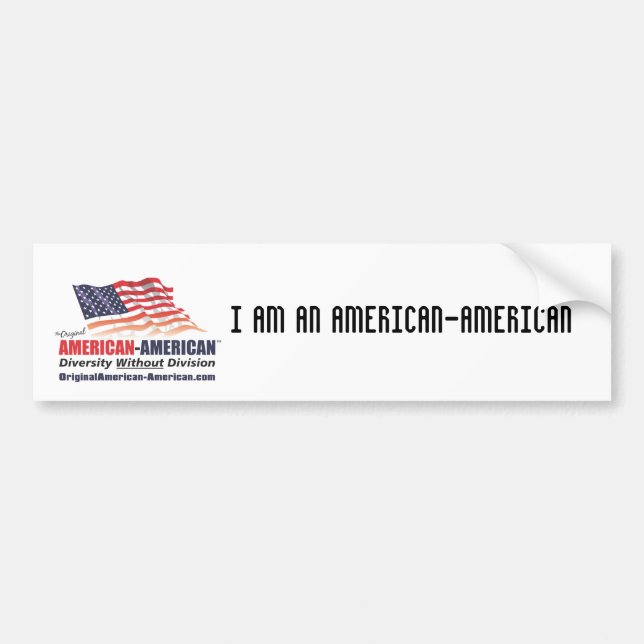 ICH BIN EIN AMERICAN-AMERICAN AUTOAUFKLEBER (Vorne)