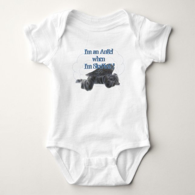 Ich bin ein Angel Baby Strampler (Vorderseite)