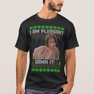 Ich bin ein angenehmer lustiger Weihnachts-Zitat-V T-Shirt