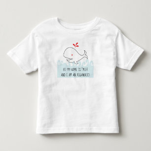 ICH BIN EIN AQUAHOLIC WALE Kleinkind Fine Jersey T Kleinkind T-shirt